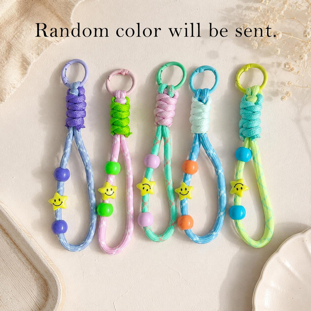 Custom Letter Beaded Bag Charm, Colorful Name Keychain