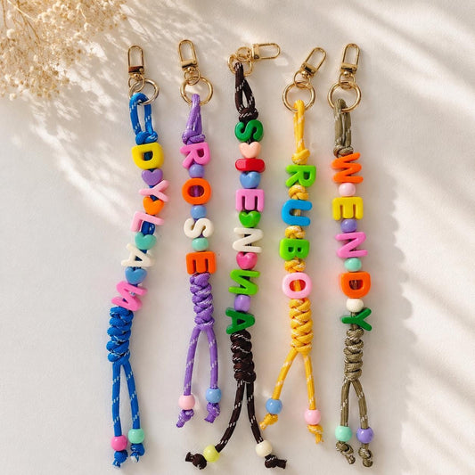 Colorful Beaded Keychain for Handbags