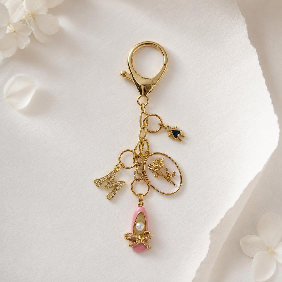 Bag Charm Keychain, Personalized Handbag Charm
