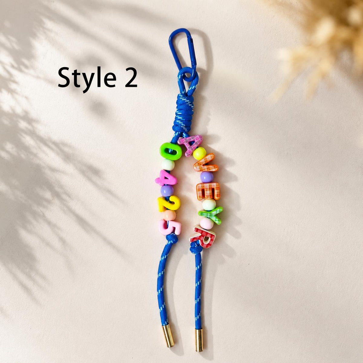 Personalized Beaded Keychain with Name
