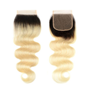 1b/613 Ombre Blonde Human Hair Body Wave 3 Bundles With 4*4 Lace Closure 4 3 62b5517b 51c6 4b57 aaec 9c1ac077d855 - hicrazycat