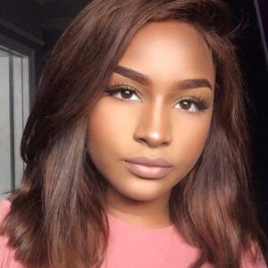 #4 Chocolate Brown Hair Wig Body Wave 4x4 13x4 Lace Front Human Hair Wigs 7 4 brown hair lace wig 10 18f4b1f5 40f8 4e4f 9949 2d08efc961a5 - hicrazycat