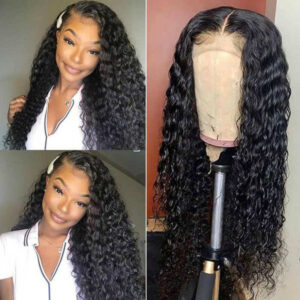6*6 Lace Closure Wig Glueless Deep Wave 10A Brazilian Virgin Human Hair Wigs 5 5x5 Lace Wigs Deep Wave Wig - hicrazycat