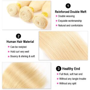 613 blonde human hair bundles details - hicrazycat