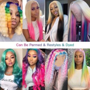 613 blonde hair 5x5 lace closure wig 4 - hicrazycat