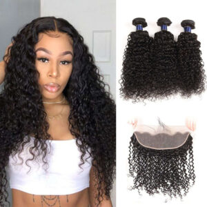 8A 3bundles with frontal jerry curly - hicrazycat
