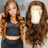 #30 Brown Hair Wig 4x4 13x4 Lace Wigs Body Wave Virgin Human Hair Wigs 1 Brown Hair Wig Body Wave 3 - hicrazycat