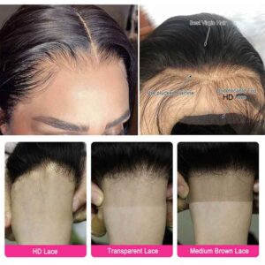 Water Wave HD Lace Wigs 13x4 Transparent Lace Frontal Wig Brazilian Human Hair Wigs 8 HD LACE VS TRANSPARENT LACE VS MEDIUM BROWN LACE 1 - hicrazycat