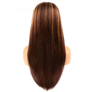 Highlight Brown Lace Front Wigs 6 - hicrazycat