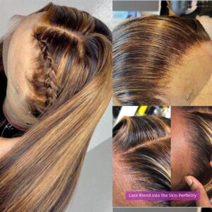 Highlight Brown Lace Front Wigs 8 - hicrazycat