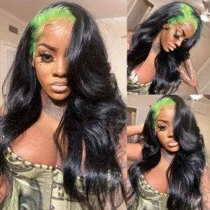 KissLove Hair Green Root 13x4 Body Wave Lace Frontal Wigs 2 e2ca30bb 4f89 4be4 b5ee 0ba15928560e - hicrazycat