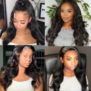 13x4 13x6 HD Transparent Lace Frontal Wig Body Wave Brazilian Virgin Human Hair Wigs 7 Kisslove Hair 13x4 HD Lace Front Wigs Body Wave Virgin Human Hair Wigs 2 - hicrazycat