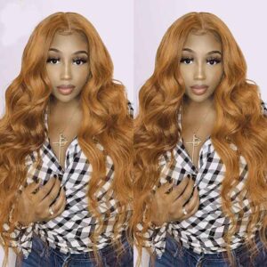 #27 Honey Brown Hair Wig 4x4 13x4 Lace Wigs Body Wave Virgin Human Hair Wigs 6 Kisslove Hair Body Wave 30 Brown Lace Front Human Hair wigs 4 - hicrazycat