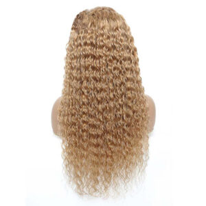 #27 Light Brown Hair Colored Wig Deep Wave 13x4 Transparent Lace Human Hair Wigs 4 Kisslove Hair Deep Wave 27 Light Brown 13x4 Lace Frontal Human Hair wigs 2 - hicrazycat