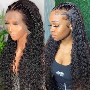 Kisslove Hair DeepWave Transparent Full Lace Human Hair Wigs For Women 1 - hicrazycat