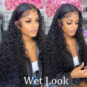 Kisslove Hair Water Wave Lace Front Human Hair Wigs 13X6 HD Lace Frontal Wig 3 1bc9e00b bc68 41ac bf3f a89694d82a8e - hicrazycat