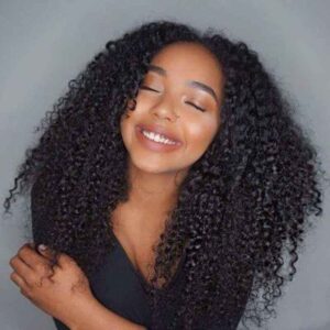 Kisslove hair 4x4 Curly Lace Closure Wigs Kinky Curly Lace Wig 3 - hicrazycat