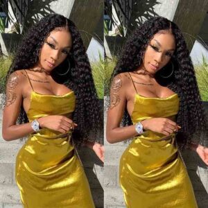 Kisslove Hair Curly Wigs 4x4 Closure Wig Affordable Curly Wigs 2 - hicrazycat