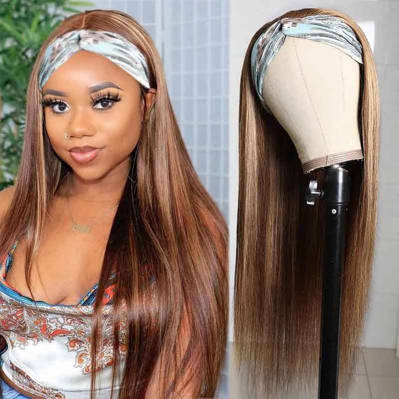 Kisslove Hair Highlight Headband Wigs Virgin Straight Human Hair Wigs 2 - hicrazycat