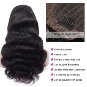 body wave 5x5 lace closure wig 1 - hicrazycat