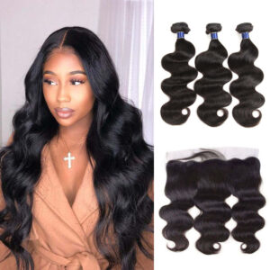 body wave 3 bundles with 4x13 frontal - hicrazycat