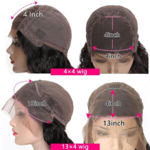 kisslove body wave 4x4 13x4 lace front wig cap 1 - hicrazycat