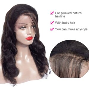 kisslove body wave lace front human hair wig 2 - hicrazycat