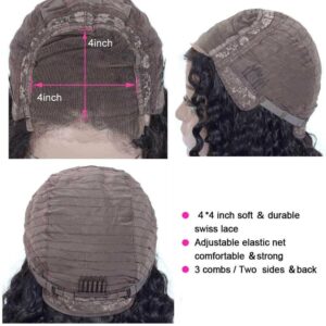 kisslove hair deep wave lace closure wig cap 2 - hicrazycat