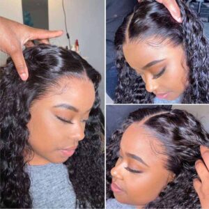 Water Wave HD Lace Wigs 13x4 Transparent Lace Frontal Wig Brazilian Human Hair Wigs 6 kisslove hair hd lace frontal wigs water wave 1 - hicrazycat