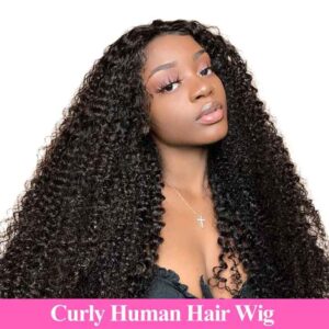 10A Kinky Curly Lace Front Human Hair Wigs 13x4 Lace Frontal Wigs KissLove Hair 4 kisslove hair kinky curly wigs - hicrazycat