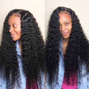 kisslove hair lace frontal wig curly hair - hicrazycat