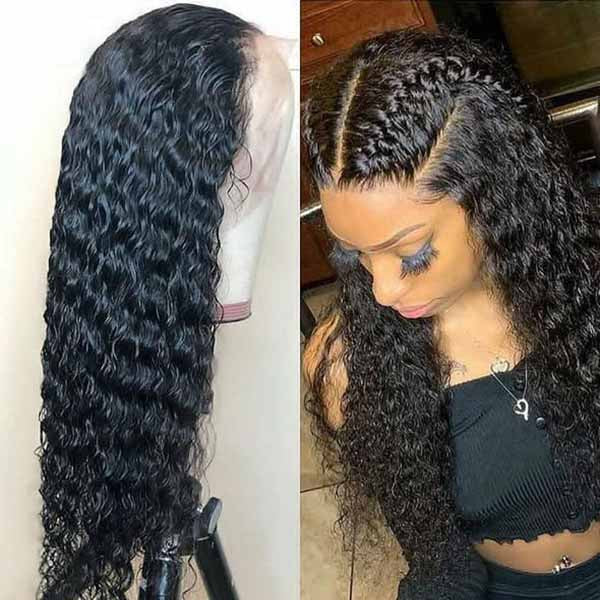 kisslove hair 13x6 hd lace frontal wig water wave human hair wigs 5 - hicrazycat