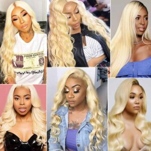 kisslove hair 613 Blonde hair Body Wave Wig 3 - hicrazycat