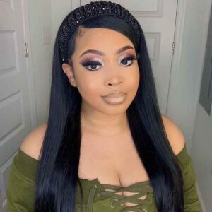 Headband Wig Silky Straight Hair 10A Virgin Human Hair Wigs 5 kisslove hair headband wig straight human hair wigs 3 - hicrazycat