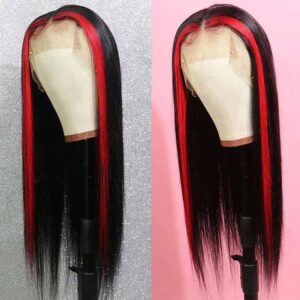 kisslove hair highlight wig straight virgin human hair wigs 4 - hicrazycat