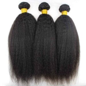 kisslove hair kinky straight brazilian human hair bundles 1 - hicrazycat