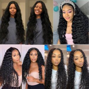 long human hair wig wavy and curly 2 - hicrazycat