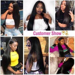 13x4 13x6 Lace Frontal Wig 10A Brazilian Straight Virgin Human Hair Wigs 6 long straight lace fornt human hair wig 2 - hicrazycat