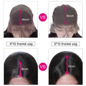 13x4 13x6 Lace Frontal Wig 10A Brazilian Straight Virgin Human Hair Wigs 7 straight 13x4 13x6 lace fornt wig cap 1 - hicrazycat