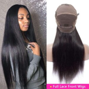 straight hair full lace wig 2 - hicrazycat